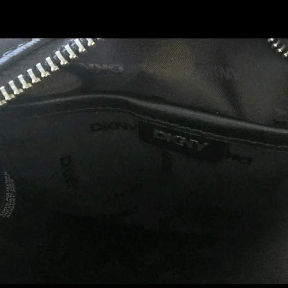 DKNY COSSBODY Bag Double Zip Purse GIGI DZ Black New - Picture 6 of 10